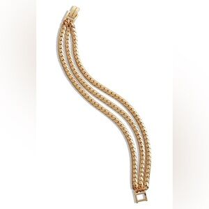 Jenny Bird Priya Triple Strand Bracelet Gold